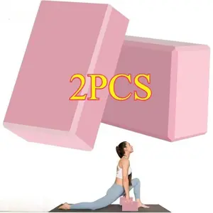 Professional recommended yoga brick! Made of high-density EVA lightweight material, the fitness support brick is more stable. Specially designed for Pilates stretching training, it is an essential equipment for home gyms (Model: DM677)