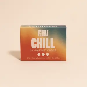 Chill Fruit Chews – Tangy Mango – 12ct – Botanical Blend with Kanna, Reishi, L-Theanine, Skullcap