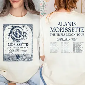Alanis Morissette The Triple Moon Tour 2024 Shirt, Alanis Morissette Fan Shirt, Alanis Morissette 2024 Tour, The Triple Moon Concert Shirt
