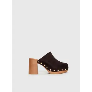 Therapy Banks Platform Clog Heels Brown Therapy Banks Platform Clog Heels Brown