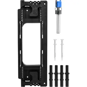 Door Hinge Jig Kit: 8 Sizes (2.5-6") & 5 Thicknesses, Mortise for Precise Install| DIY/Pro Use - Easy for Home/Workshop Door & Frame Jobs