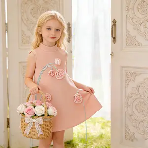 6097 Flower Girl Birthday Party Fashion Show Piano Performance Heme Party Holiday Girls Floral Ball Gown Dress