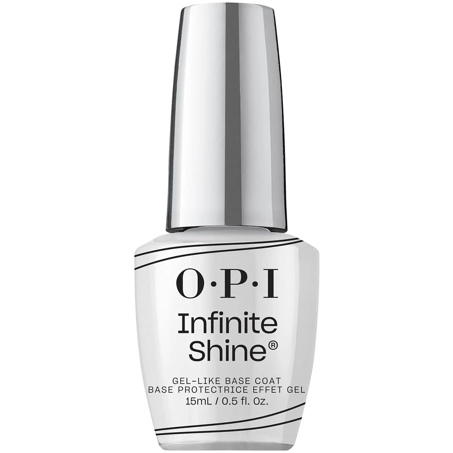 OPI Infinite Shine Primer Base Coat, Long-Wearing Vegan Nail Polish for Gel-Like Shine, Chip-Resistant with 11-Day Wear, Easy Acetone Removal, Nail Supplies, Shiny Buff Nails