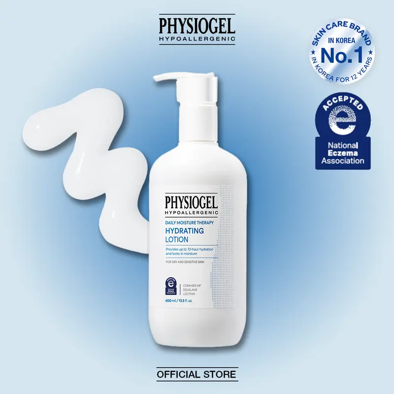 [PHYSIOGEL Official] DMT Body Lotion - 72Hr Hydrating Body Moisturizer, Hypoallergenic & Gentle for Sensitive Skin & All Family, Daily Body Care Solution, Korean Skincare, Ceramide, Glycerin, Squalane