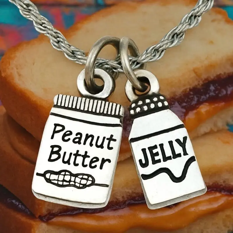 Necklace peanut butter and jelly Necklace peanut butter and jelly
