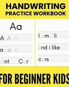 HANDWRITING practice workbook: 8 x 10 inches learn to write notebook for kids - learn to write your letters abc (alphabets)
