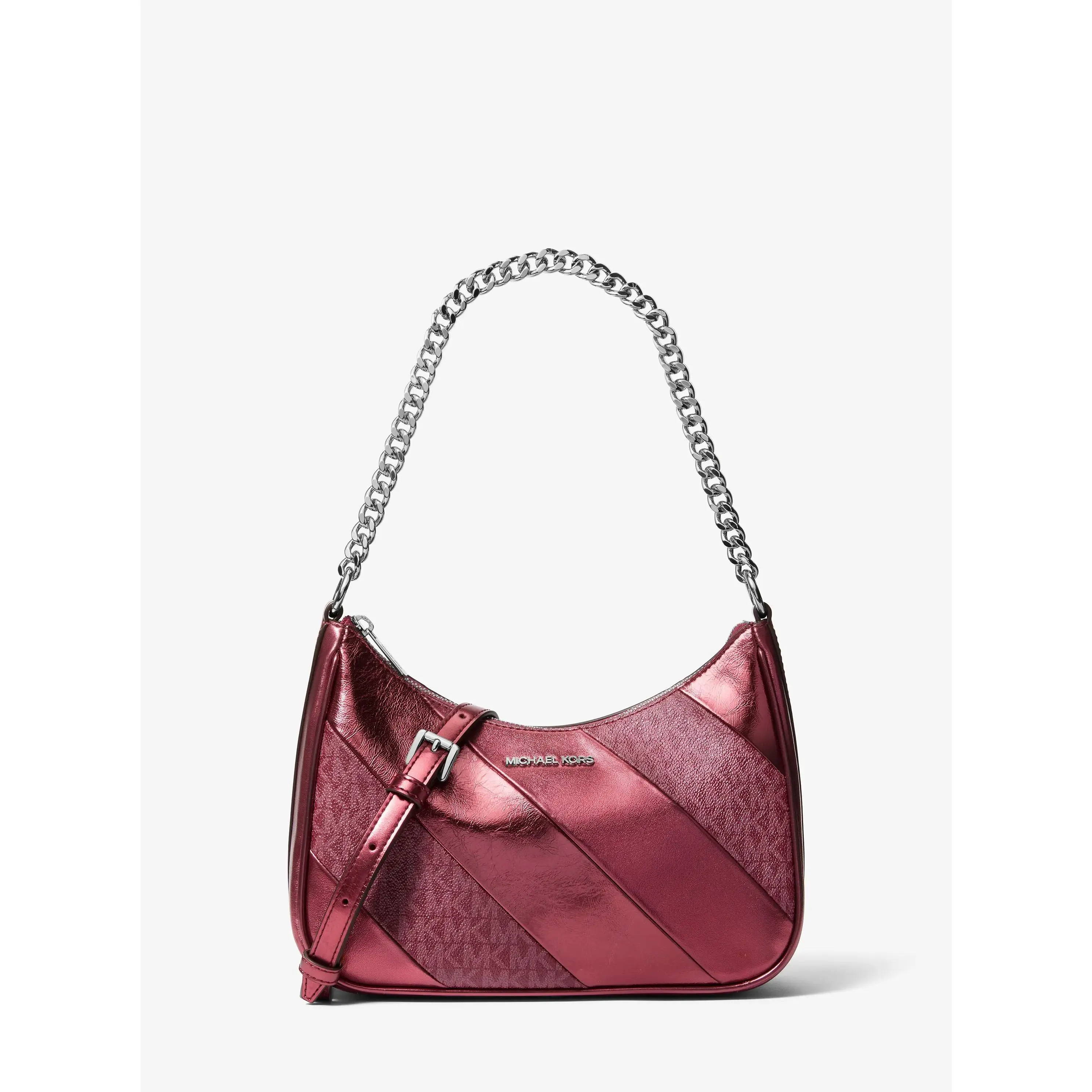 Jet Set Travel Metallic and Signature Logo Convertible Pochette