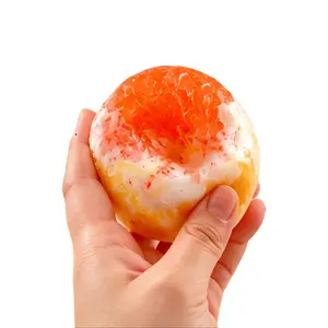 Mango Pomelo Sago Squishy Toy, Slow Rising Stress Relief Fidget Ball, Realistic Food Squeeze Toy for Anxiety Relief, ASMR Sensory Toy for Kids & Adults