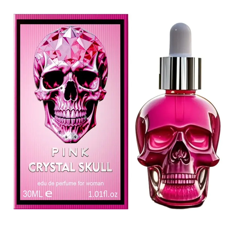 Edie Bao Crystal Skull Woman Beauty Perfume Floral Scent, Daily Enchanting Fragrance, Non-Alcoholic Office Date Commute Fragrance, 30ML Single Pack, No Allergens, Safe Use