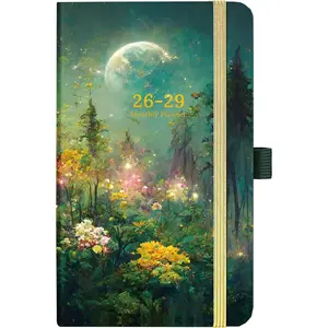 2026-2029 Pocket Planner - 3 Year Monthly Planner, July 2026 - June 2029, 6.3" x 3.7", Purse Calendar Planners 26-29, Pocket Calendar 2026-2029 with Pockets, Pen Holder, Elastic Closure, 61 Notes