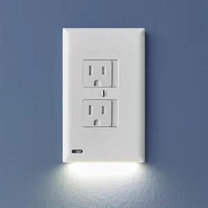 SafeLight - Baby Safety Outlet Covers with Integrated LED Nightlight by SnapPower