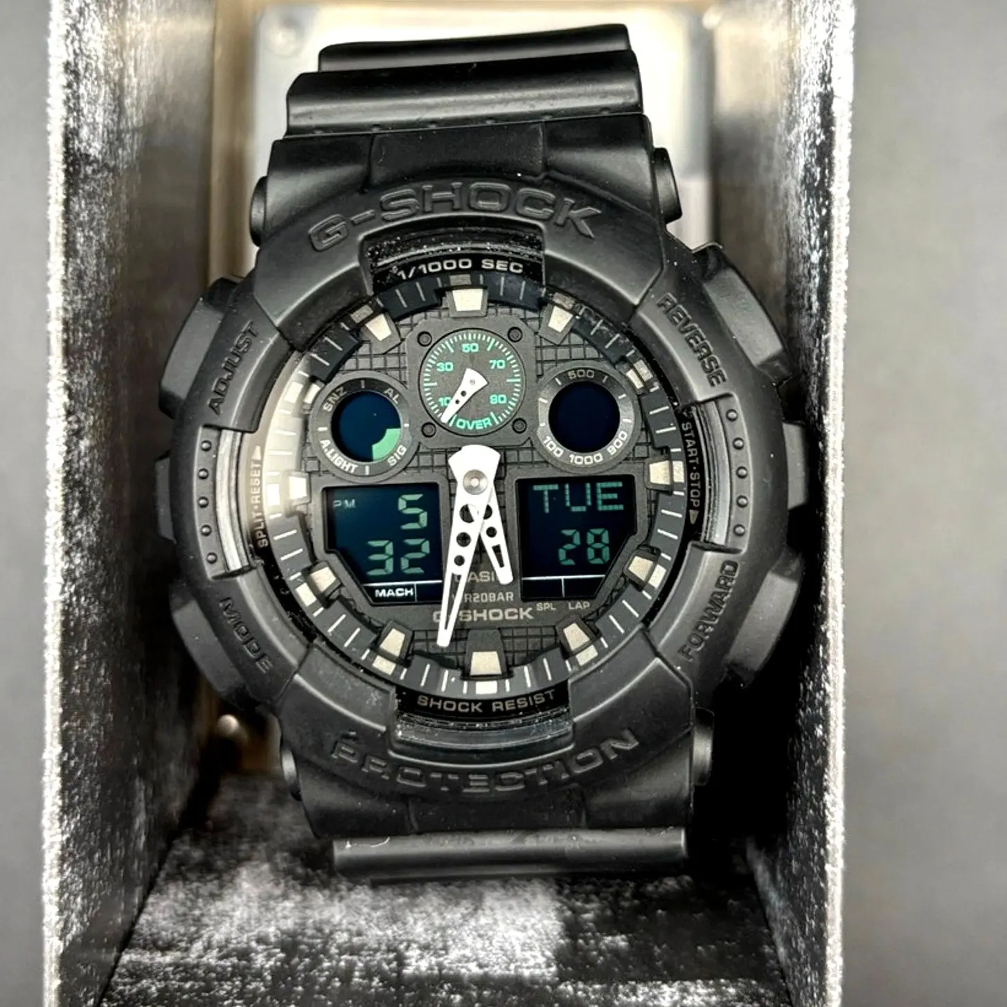 Casio G-Shock GA100MB-1A Men's Black Analog Digital Shock NIBWT