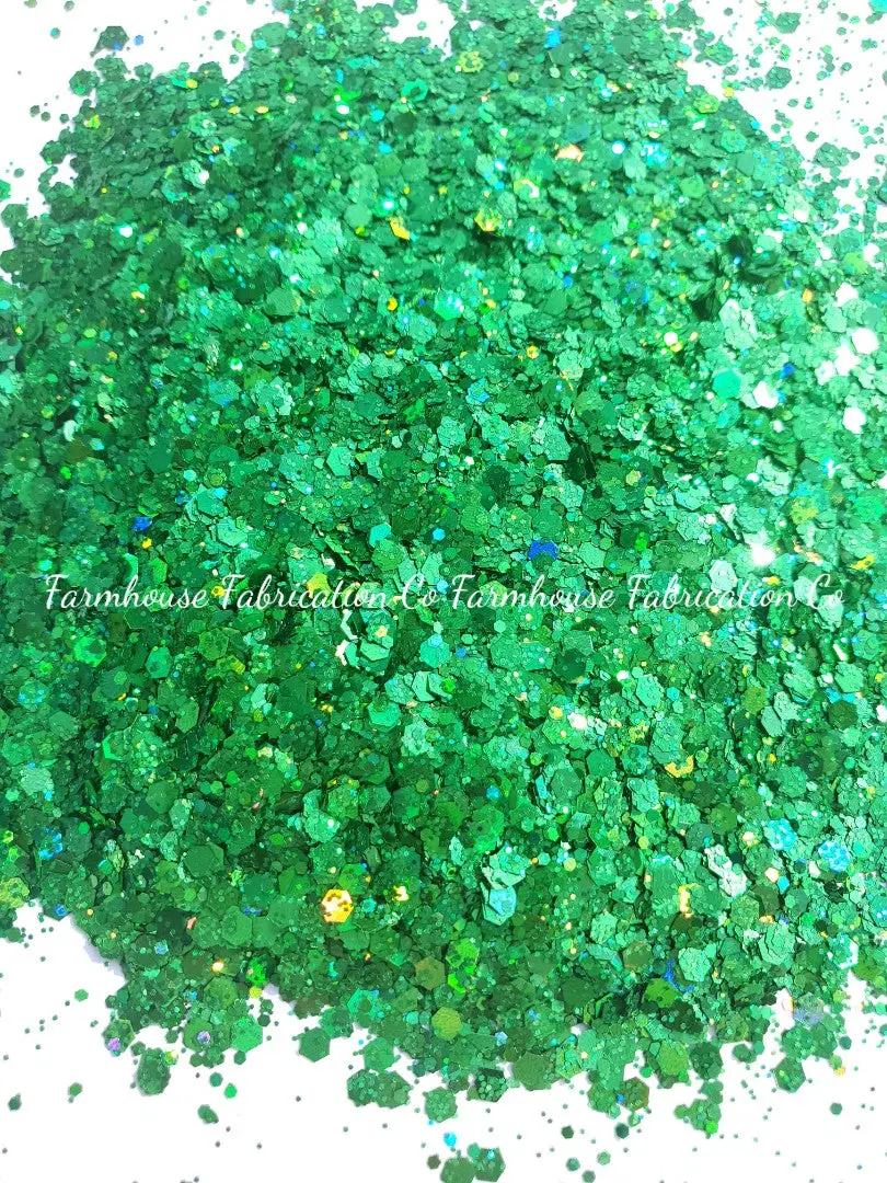 "Wizard of Oz" / Chunky Glitter / Green Chunky Glitter / Christmas Glitter / Chunky Mix Glitter / Polyester Glitter