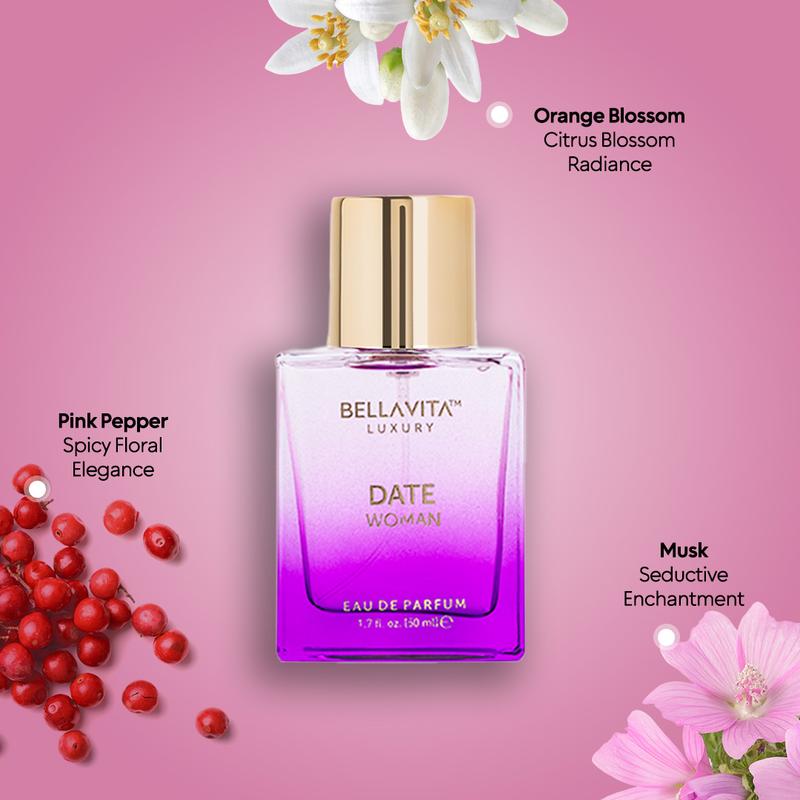 Bellavita Luxury CEO Man & Date Women Valentine Gift Set | Classic Perfume Duo 50ml Each | Power & Romance Combo | Couple Gift | Vegan & Cruelty-Free