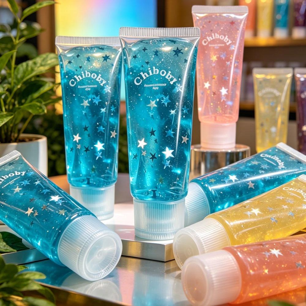 Glitter Green Clover Squeeze Toy Stress Relief Toothpaste Shaped Squishy Toy for Kids and Adults