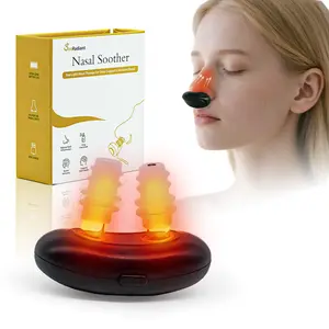 SooRadiant Red Light Nasal Soother – 650nm LED Technology with 10-Minute Auto Timer - Long-Lasting Travel Friendly – Soft Silicone Rods –
