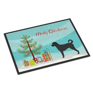 212 MAIN Labradoodle Christmas Home Decorative Rug - 18x27 in., Indoor-Outdoor Use, Household Textile Carpet for Home Accents, Home Decorative Rugs