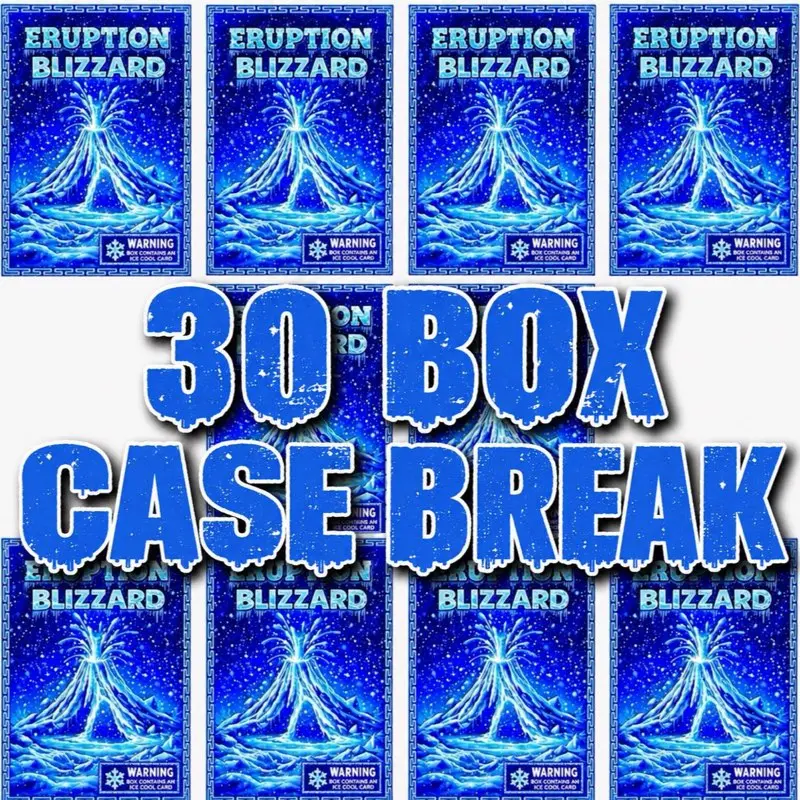 Eruption BLIZZARD CASE break 30 boxes (one card per Box) PYT