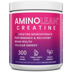AminoLean Creatine Monohydrate for Women - Muscle Toning, Energy, and Mood Support (60 Servings)