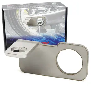 iJDMTOY CNC-Cut Stainless Steel Right-Hand Side Rear Axle Safety Flag, Dune Flag, Whip Mounting Bracket (22.5mm Diameter Opening) For Off-Road Motocross, Dirt Bike, Motorcycle, etc