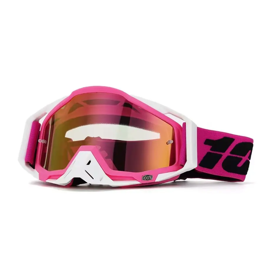 Unbreakable Polarized Sports Sunglasses Contrast Stylish Motocross Goggles, Windproof Sport Windproof Goggles UV Prevention Sport Glass Dirt Bike Goggles Sunglasses Goggles Sport Cycling Sunglass for Off-Road MotorcycleRiding Skiing Outdoor Extreme Sports