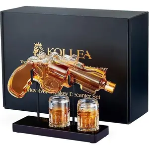 Whiskey Decanter Set with Shot Glass,Gifts for Men Dad, Cool Anniversary Birthday Gift Ideas for Him Husband Brother, Funny Military Retirement Present, Home Bar Drinking Party  Bottle Container Utensils Fathersdaygift Traditional