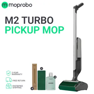 Moprobo M2 Turbo 4-in-1 Cordless Wet-Dry Floor Washer Pickup Mop with Cordless Design, Solid-Liquid Separation, Self-Cleaning System, Hot Air Drying – Home Cleaning Essential for Sticky Floors, Daily Messes