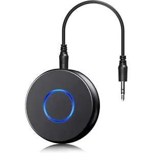 Bluetooth Aux Adapter for Car, SONRU Bluetooth 5.0 Receiver for Car,Wireless Audio Adapter Portable Hands-Free Car Kits with RCA AUX 3.5mm for Home/Car Stereo Music Streaming Sound System