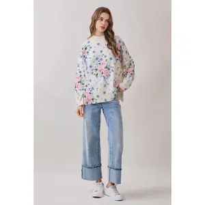 Spring Bloom Sweater - Cream