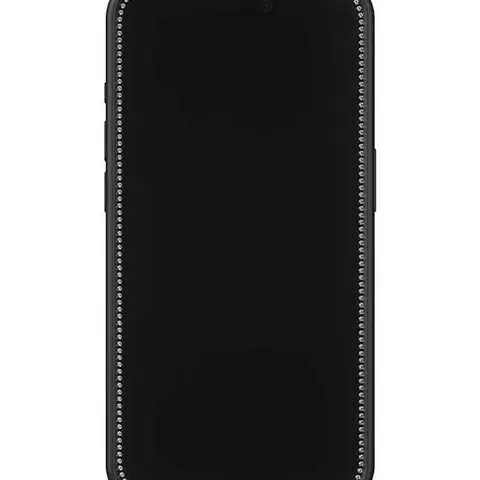 Wildflower Cases Limited Edition Tempered Anti-Fingerprint Bling Sparkle Ultra-Thin Glass iPhone Screen Protector - Studded Raised Black Bumper, Camera Protectors, Women’s Phone Accessory, Fits iPhone, Women-Owned Small Business Gift