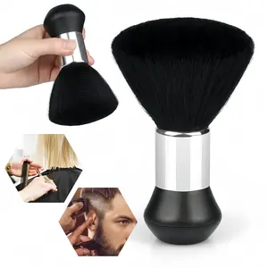 2Pcs Pro Salon Neck Duster Brush, Soft Non-Shedding Hair Removal Brush for Barbers, Ergonomic Design Hair Cleaning Brush for Haircut & Shaving