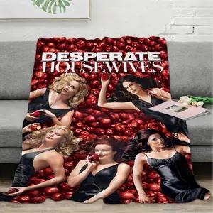 Desperate Housewives creativity  flannel blanket, exclusive gift for home, office, camping travel, personalized pattern design, modern style, soft texture