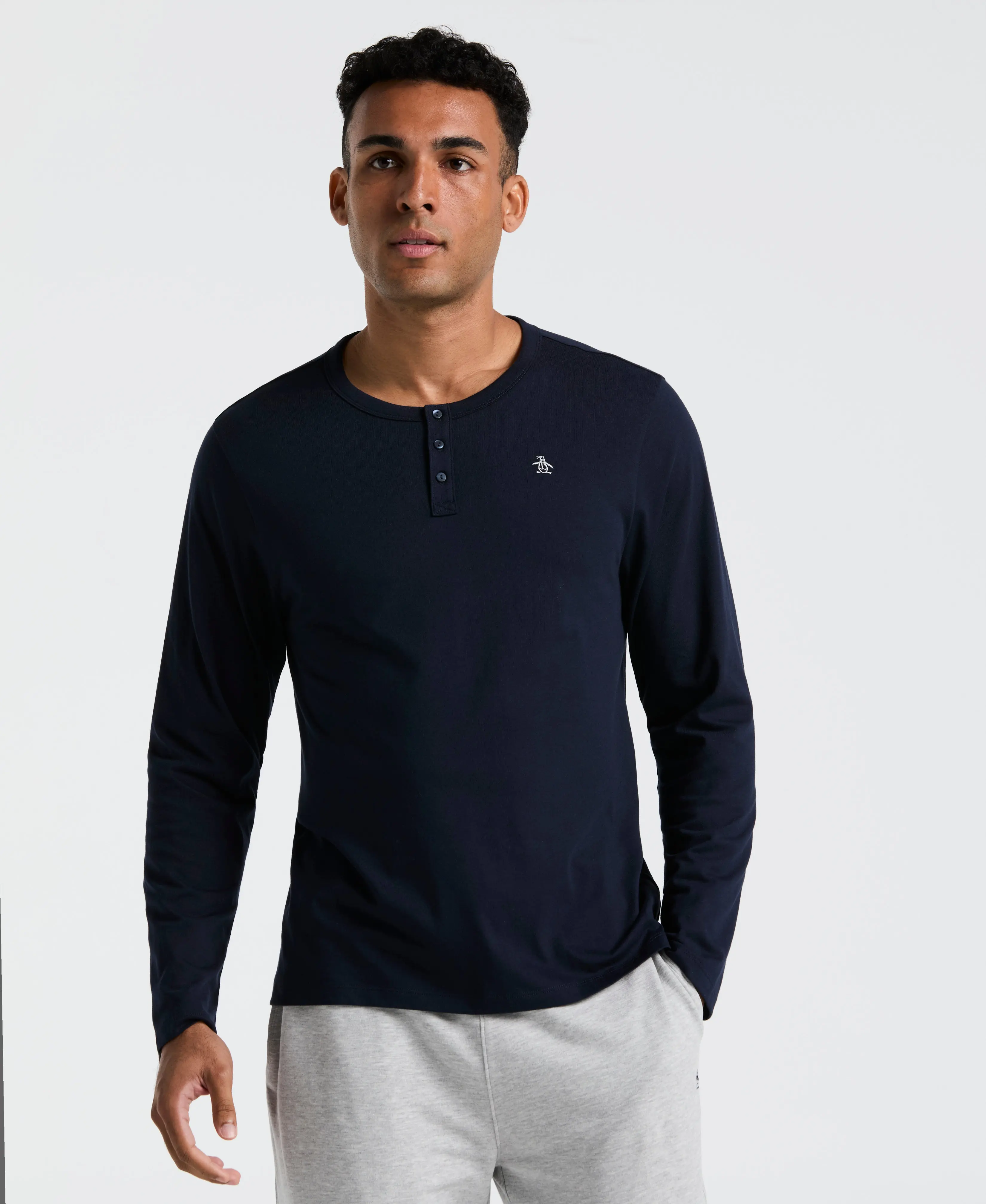 Long Sleeve Henley Shirt