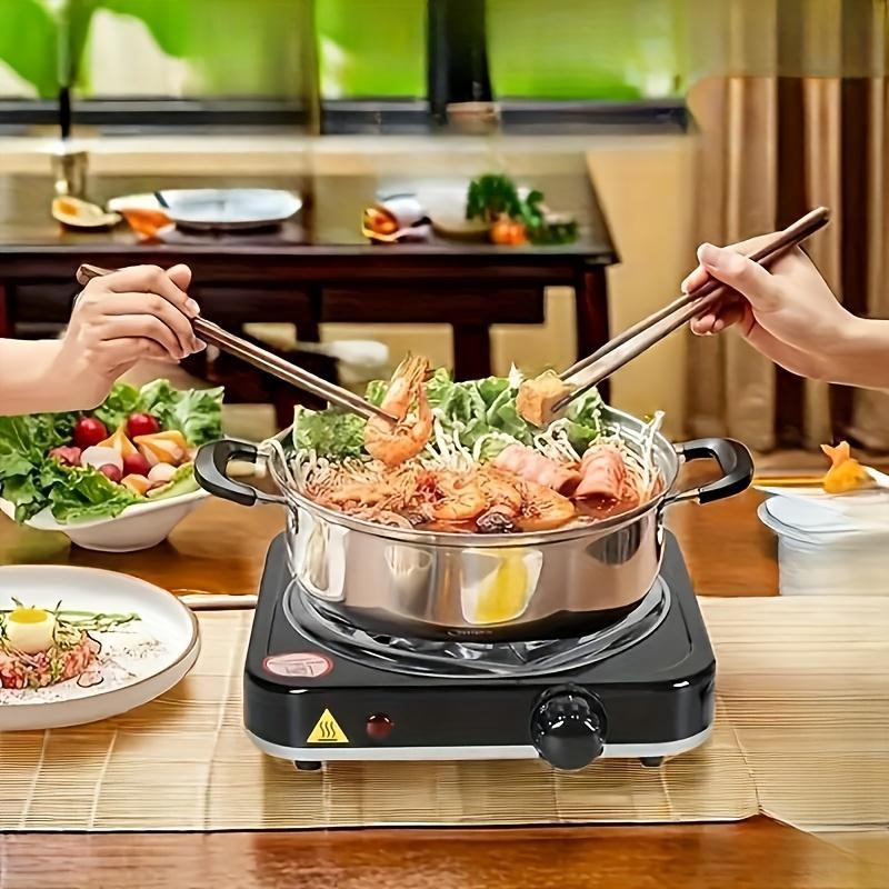 Electric Gas Stove with Strong Fire Burner Head Compact Portable Heating Block for Apartment Kitchen Indoor RV Use