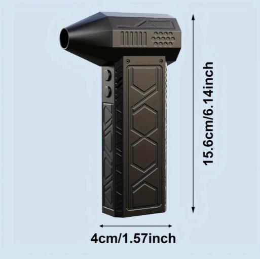 Electric Air Duster with Flashlight, Portable Cordless Leaf Blower, Turbo Fan, Rechargeable Cleaning Kit, Lightweight Jet Fan for Camping, Outdoors