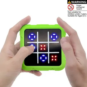 Handheld Tic Tac Toe Electronic Game, Portable Logic Board Game with Digital Display, Two Player Thinking Game for Kids and Adults, Travel Friendly Puzzle Toy for Home, Office, Road Trips and Gift Giving