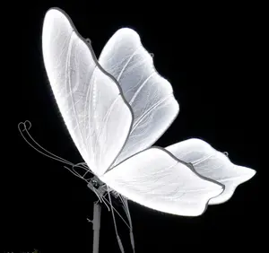 Wedding Decor: 3D Hanging Ceiling Ornament with Moving Butterfly Wings — Wedding Stage Chandelier, Runway Aisle Guide, and Iron Art Centerpiece