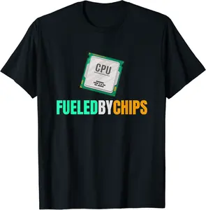 Fueled By Chips - Software Engineer Programming Coding T-Shirt - Keylamartine Shop 93B0B4G9B4FF