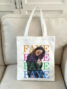 Durable and Spacious Faye Peraya Malisorn Shoulder Bag Reusable Tote Ideal gift for colleagues and employees; suitable for birthdays,Christmas,Halloween,and Easter.