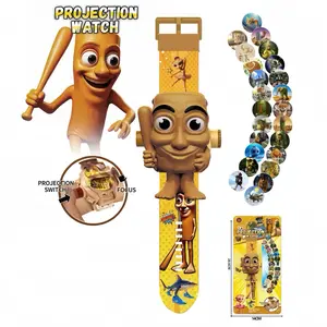 TungTungTung Sahur Shan Hai Jing Flip Projection Digital Watch Digital Projector Watch with 24 Image Slides