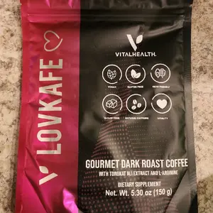 V-LOVKAFE LoveKafe de VitalHealth Café Gourmet con Ingredientes Naturales 190g - Coffee Beverage with Natural Ingredients