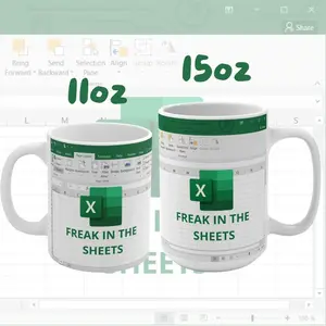 Freak in the Sheets Mug | Excel Spreadsheet Mug | accountant gift | Funny Mug with Spreadsheet | Data Analyst Gift | Office Mug