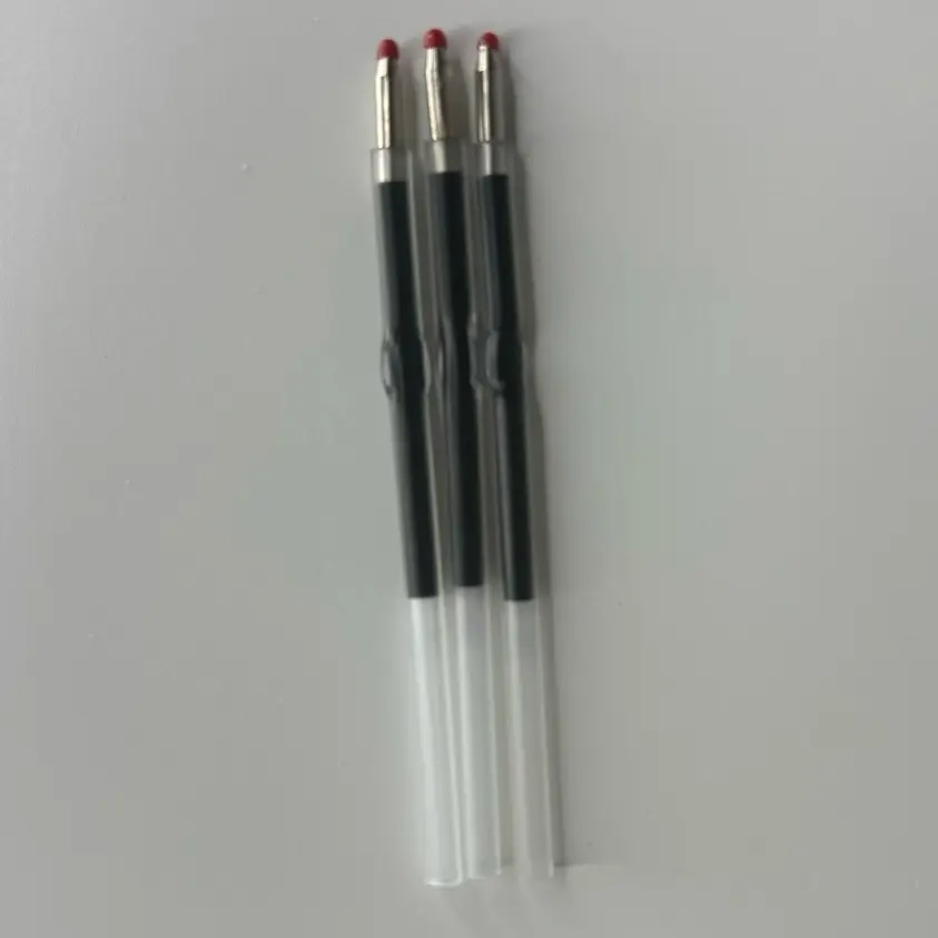 Pack of 6 Plastic Pen Refills - Blue, Red, or Black Ink