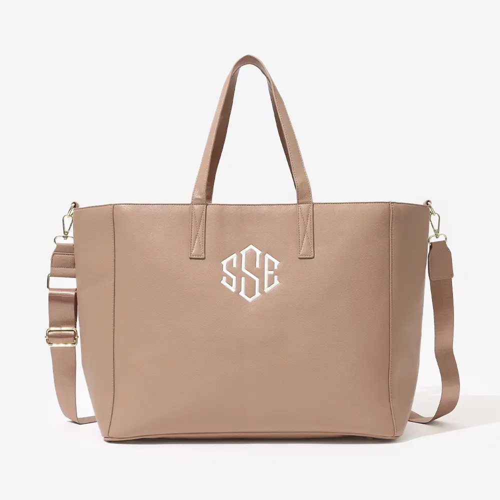 折り畳まずに発送◎　HLT DAIRLY LOGO TOTE monotone Monogrammed Carry On Travel Tote - With Luggage Trolley Sleeve