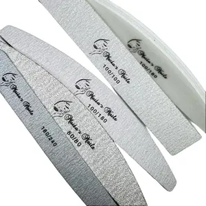 Maika's Nails 6 File Set 100/180 100/100 80/80 180/240 Grit & Buffer 100/180 Professional Nail Care Tools for Smooth Finishing