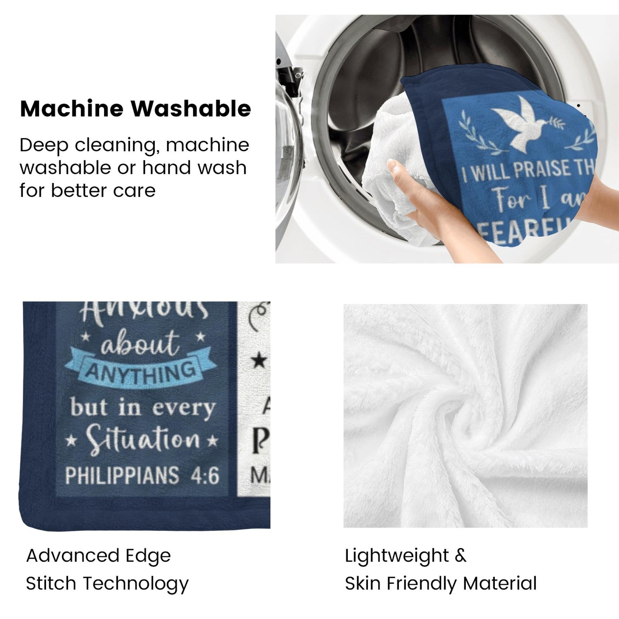 Christian Gifts for Men, Religious Gifts for Men, Baptism Gifts for Boys, Spiritual Inspirational Gifts for Man, Bible Catholic Gifts, Confirmation Gifts for Boys, Christian Blanket 50" X 60"