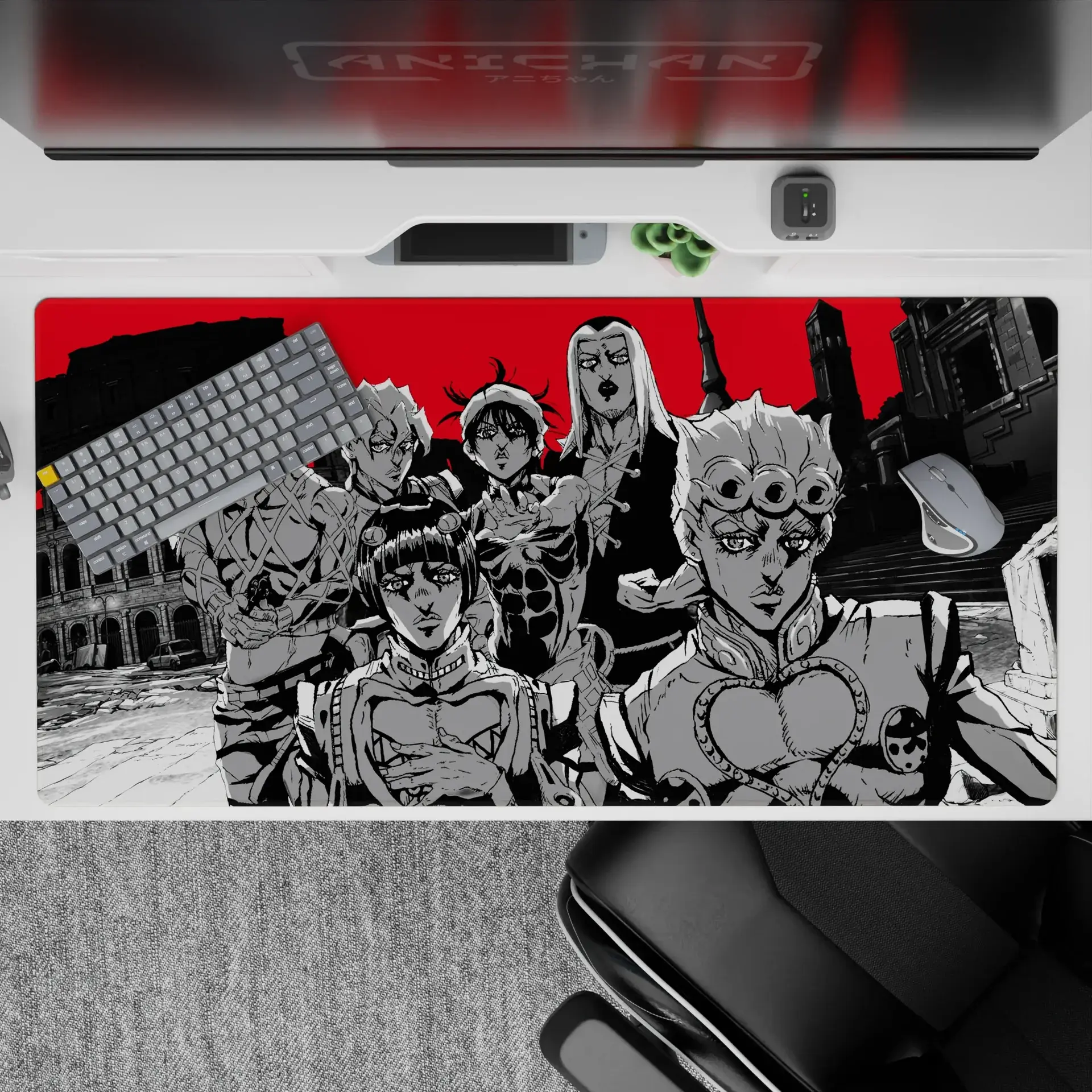 JoJo's Bizarre Adventure Anime Mouse Pad and Desk Pad Golden Gang