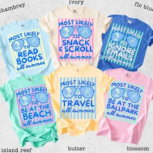 Custom Comfort Colors Last Day of School Teacher Shirts, Comfort Colors Teacher Summer Shirts, Teacher Team Shirt, Most Likely Teacher, End of Year Teacher Gift Top - TrendWear USA