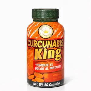 Curcunabis King Herbal Capsules – Turmeric & Botanical Blend Supplement for Daily Wellness Support – 60 Capsules