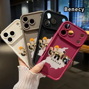 Punjab's Essence Pattern TPU Phone Case for iPhone 17 Pro Max 16 15 14 Plus 13 12 Mini 11 XR X XS Air E Shockproof Full Camera Protection Durable Slim Silicone Cover Smartphone Casing